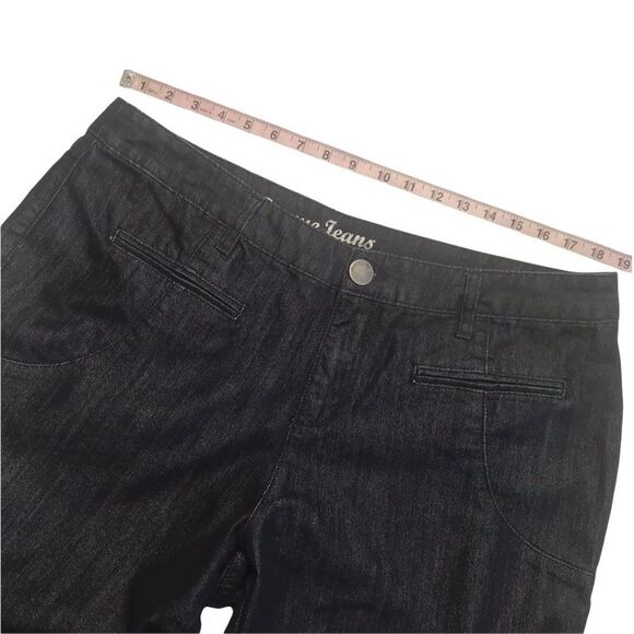 Avenue Jeans Metallic Thread Cropped Trouser Jeans Sz 16 - Picture 6 of 11